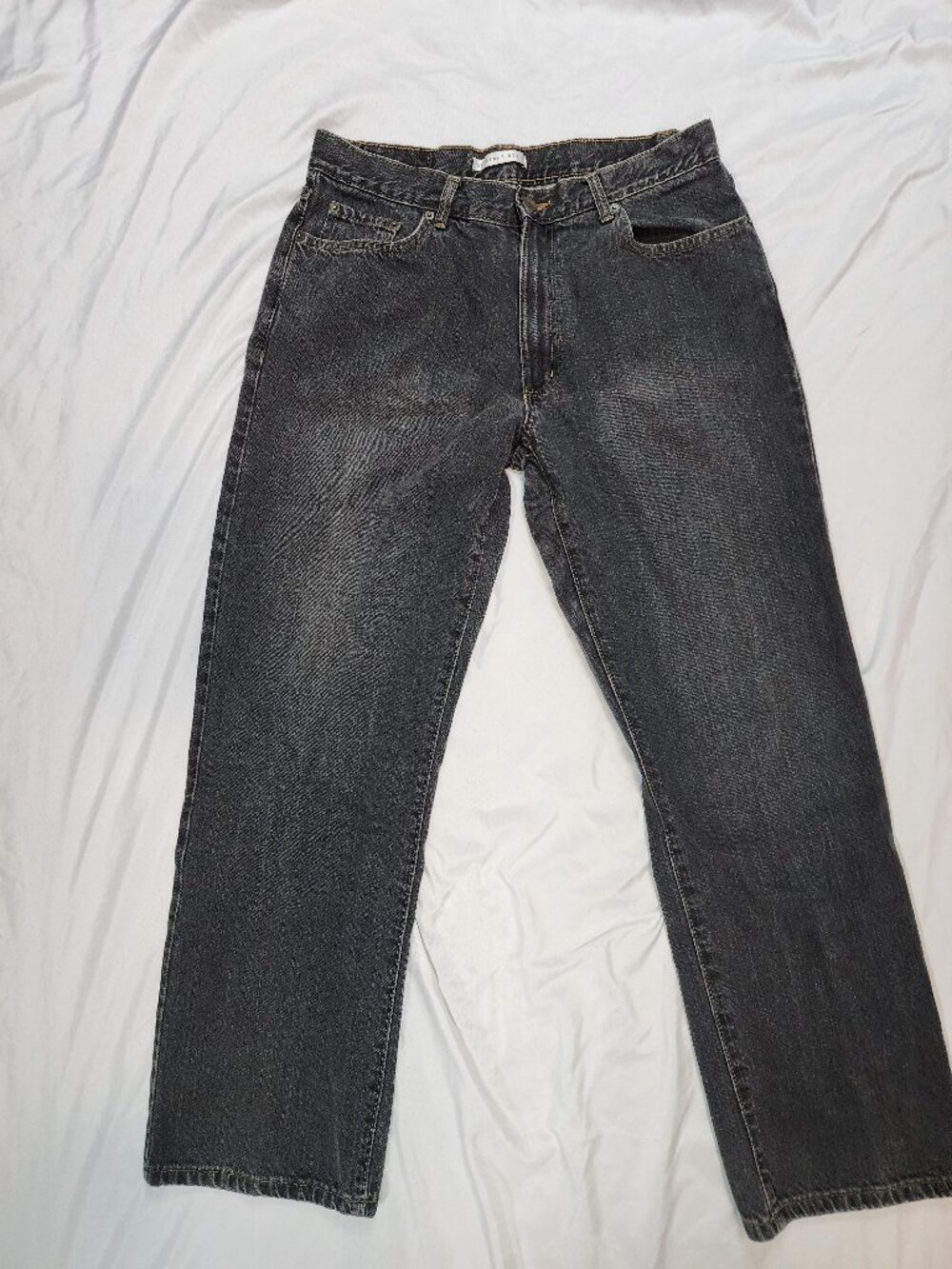 Vintage Geoffrey Beene Black Wash Jeans 34x32 Straight Leg 100% Cotton